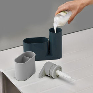 Multi-function Liquid Soap Dispenser Sink Soap Dispenser and Toothbrush Organizer