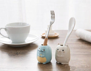 2pcs! Cartoon Ceramic Toothbrush