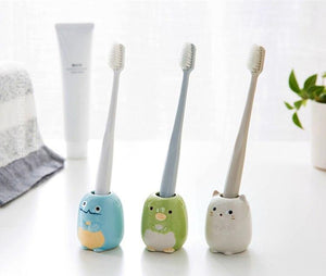 2pcs! Cartoon Ceramic Toothbrush